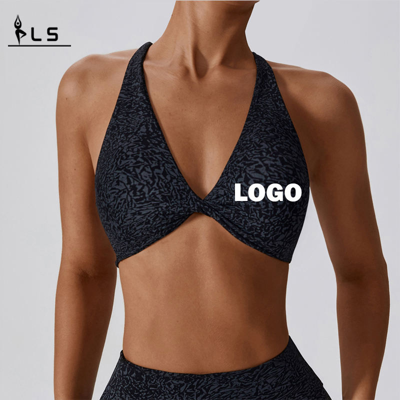 SC10166 Sportovní podprsenka pro ženy Criss-Criss-Cross zpět polstrované Otevřené zpět rychlé suché cool pohodlí sexy sportovní gymnastická podprsenka